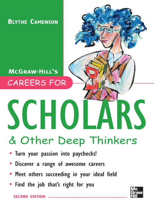 Title details for Careers for Scholars & Other Deep Thinkers by Blythe Camenson - Available